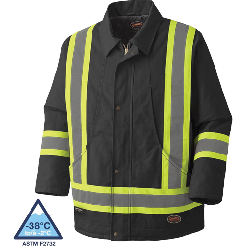 5535BKA Manteau en toile de coton matelass&eacute;e, Noir, T-petit Nuna Depot Inc.