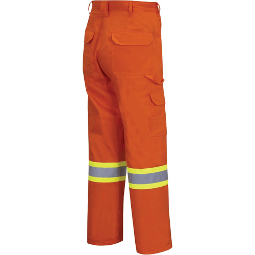 4462 Pantalon cargo de s&eacute;curit&eacute; brillant avec bande StarTech, Coton, 32, Orange haute visibilit&eacute; Nuna Depot Inc.