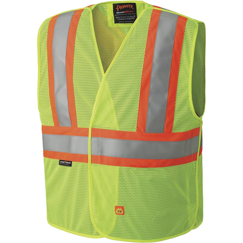 6916A Veste de s&eacute;curit&eacute; ignifug&eacute;e, Jaune lime haute visibilit&eacute;, Moyen/Petit, Polyester Nuna Depot Inc.