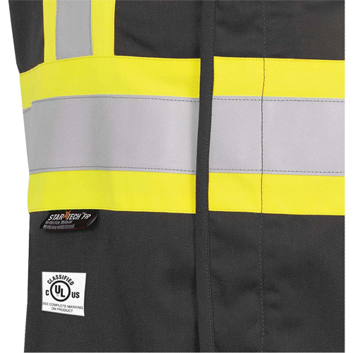 7729 FR-Tech&reg; Flame-Resistant Arc Safety Vest, Small, Black, 10 cal/cm² Nuna Depot Inc.