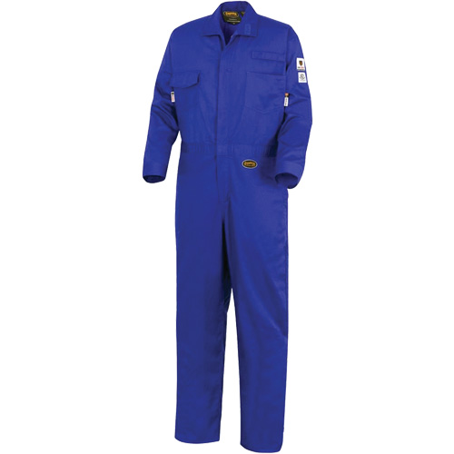 7779 FR-Tech&reg; 88/12 Arc Rated Flame Resistant Coveralls, Size 36, Royal Blue Nuna Depot Inc.