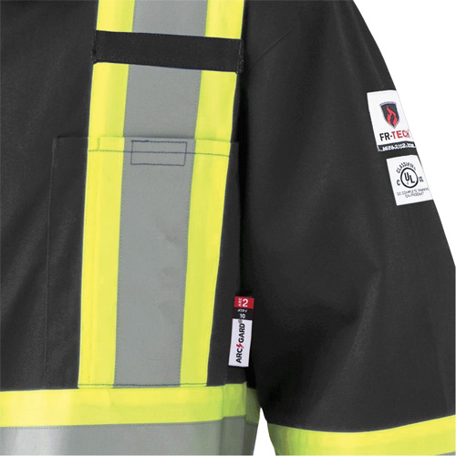7702BKT Combinaison FR-Tech contre les arcs, Taille 40 (grand taille), Noir, 10 cal/cm² Nuna Depot Inc.