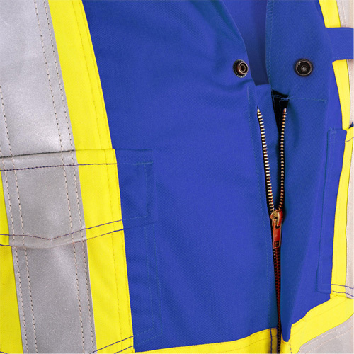 7706T Combinaison ignifuge FR-Tech avec fermetures &agrave; glissi&egrave;re aux jambes, Taille 40 (grand taille), Bleu royal, 9,7 cal/cm² Nuna Depot Inc.