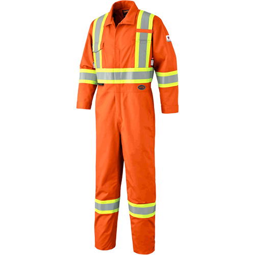 7705T Combinaison ignifuge FR-Tech avec fermetures &agrave; glissi&egrave;re aux jambes, Taille 40 (grand taille), Orange haute visibilit&eacute;, 9,7 cal/cm² Nuna Depot Inc.