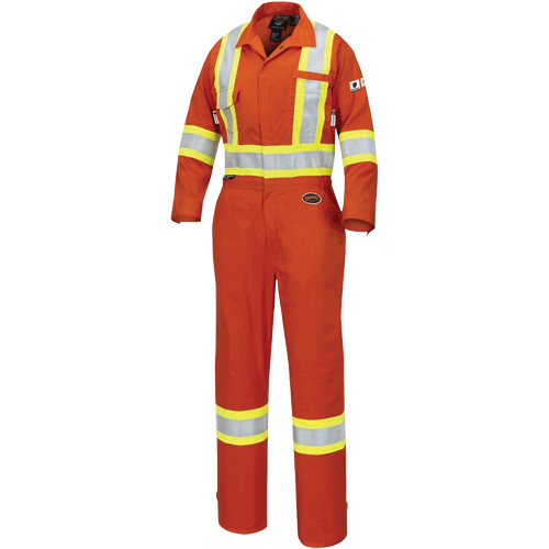 7702W Combinaison FR-Tech ignifuge/contre les arcs pour femme, Taille T-petit, Orange haute visibilit&eacute;, 10 cal/cm² Nuna Depot Inc.