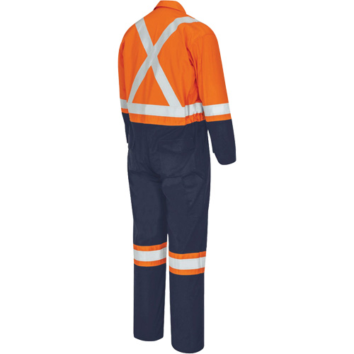 7702BB Combinaison de s&eacute;curit&eacute; FR-Tech 2 tons, Taille 36, Bleu marin/Orange, 10 cal/cm² Nuna Depot Inc.