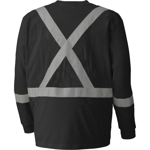340SFA Chemise de s&eacute;curit&eacute; &agrave; manches longues ignifuge, Petit, Noir Nuna Depot Inc.