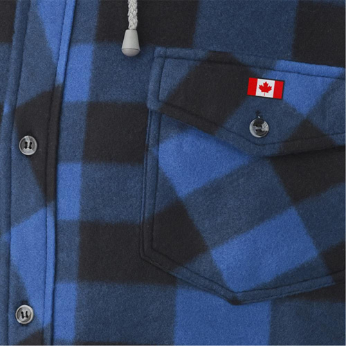 415SS Chemise &agrave; capuche matelass&eacute;e, Hommes, Petit, Multicolore Nuna Depot Inc.