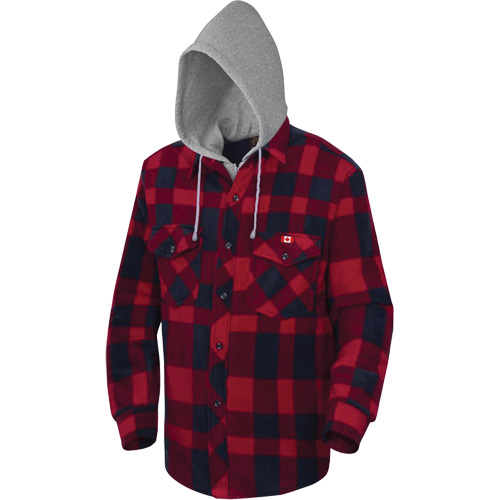 415RB Chemise &agrave; capuche matelass&eacute;e, Hommes, Petit, Multicolore Nuna Depot Inc.