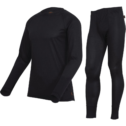 D2200A Ensemble de sous-v&ecirc;tements &agrave; s&eacute;chage rapide et &eacute;vacuation de l'humidit&eacute; de premi&egrave;re qualit&eacute;, Hommes, T-petit, Noir Nuna Depot Inc.