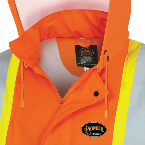 5892PKT Veste de s&eacute;curit&eacute; imperm&eacute;able &agrave; haute visibilit&eacute; ignifuge, T-petit, Orange haute visibilit&eacute; Nuna Depot Inc.