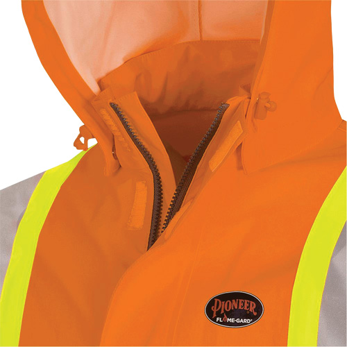 5880 Manteau de pluie ignifuge et protection contre les &eacute;clats d'arc &eacute;lectrique, T-petit, Orange haute visibilit&eacute;, 10 cal/cm² Nuna Depot Inc.