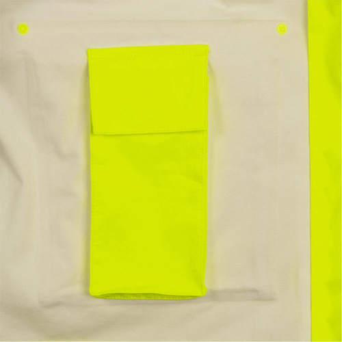 5881 Manteau de pluie ignifuge et protection contre les &eacute;clats d'arc &eacute;lectrique, T-petit, Jaune haute visibilit&eacute;, 10 cal/cm² Nuna Depot Inc.