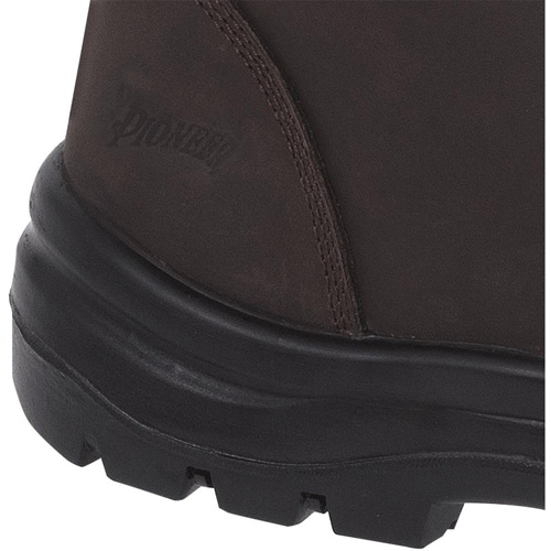 1028 Bottes de travail 8" marron, Cuir, Embout Acier, Taille 10 Nuna Depot Inc.