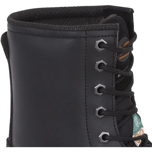1027 Bottes de travail 8" noires, Cuir, Embout Acier, Taille 10 Nuna Depot Inc.