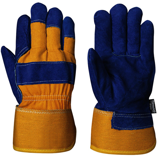 630 Gants d'appareilleur isol&eacute;s bleus, Taille unique, Paume en Cuir de vache refendu, Doublure en Boa Nuna Depot Inc.