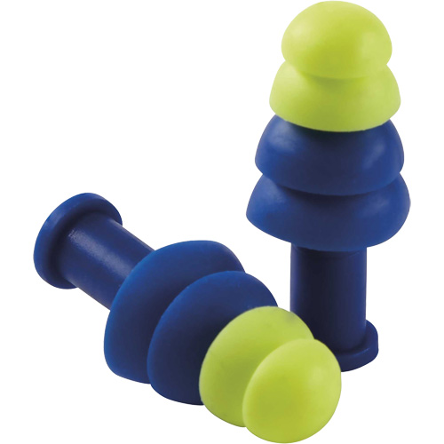 Reusable Tapered Earplugs, Uncorded, Bulk - Box, 27 dB NRR, One-Size Nuna Depot Inc.