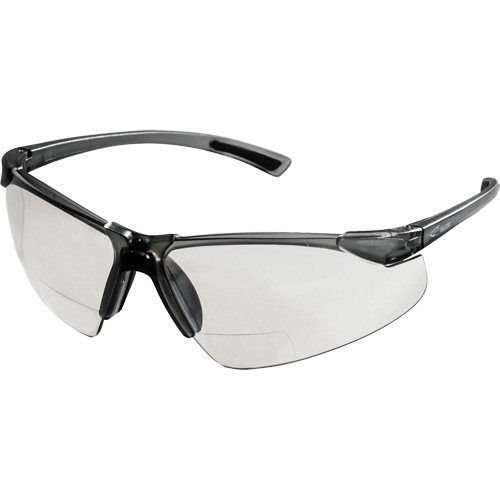 XM340RX Lunettes de s&eacute;curit&eacute; avec grossissement 2X, Lentille Transparent, Anti-&eacute;gratignures, ANSI Z87+/R&eacute;pond ou surpasse la norme CSA Z94.3 Nuna Depot Inc.