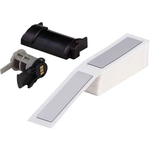Raised Panel Labels, Polyester, 1" L x 4" H, White Nuna Depot Inc.