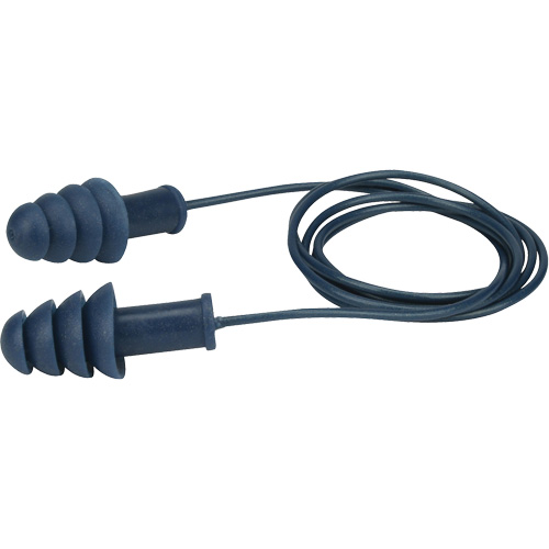Metal-Detectable Reusable TPR Earplugs, Corded, Bulk - Box, 27 dB NRR, One-Size Nuna Depot Inc.