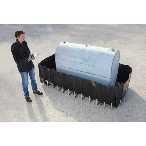 Conteneur flexible pour r&eacute;servoir de carburant avec drain Ultra-550 Containment Sump, 102" lo x 72" la, 650 gal. US Capacit&eacute; Nuna Depot Inc.