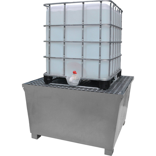 Ultra-IBC Spill Pallet en acier, Capacit&eacute; de d&eacute;versement 370 gal. US, 57,6" x 34,7" x 56,9" Nuna Depot Inc.