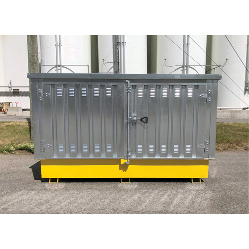 Ultra-Twin IBC en acier avec couvercle rigide, 123,4" lo x 73,4" la x 66,4" h, Capacit&eacute; de charge 12250 lb Nuna Depot Inc.