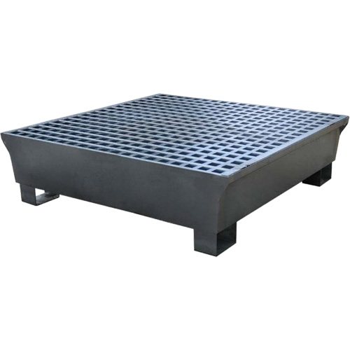 4-Drum Steel Ultra-Spill Pallet&reg;, 68 US gal. Spill Capacity, 49.1" x 47.1" x 10.9" Nuna Depot Inc.