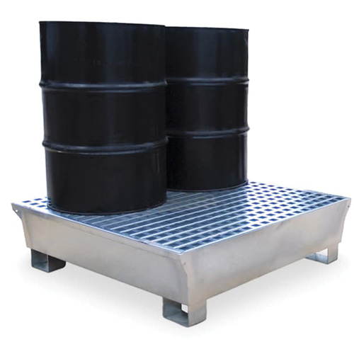 4-Drum Steel Ultra-Spill Pallet&reg;, 68 US gal. Spill Capacity, 49.1" x 47.1" x 10.9" Nuna Depot Inc.