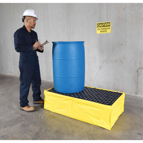 Ultra-Spill Pallet flexible, 2 barils, Capacit&eacute; de d&eacute;versement 66 gal. US, 48" x 24" x 14" Nuna Depot Inc.
