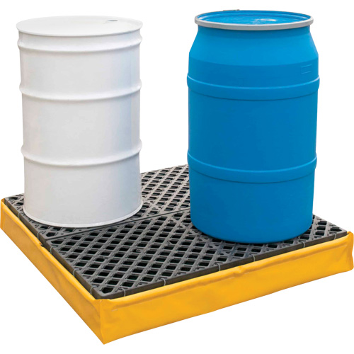Ultra-Spill Pallet flexible, 4 barils, Capacit&eacute; de d&eacute;versement 66 gal. US, 48" x 48" x 7" Nuna Depot Inc.