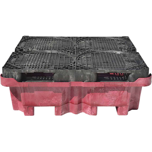 Palette de d&eacute;versement Ultra-Spill King, 4 barils, Capacit&eacute; de d&eacute;versement 85 gal. US, 51" x 51" x 17,5" Nuna Depot Inc.