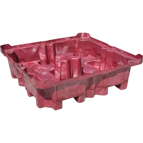 Palette de d&eacute;versement Ultra-Spill King, 4 barils, Capacit&eacute; de d&eacute;versement 85 gal. US, 51" x 51" x 17,5" Nuna Depot Inc.