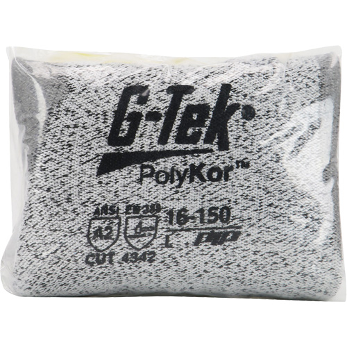 Gants r&eacute;sistants aux coupures G-Tek en tricot sans couture, T-petit, Calibre 13, Rev&ecirc;tement Polyur&eacute;thane, ASTM ANSI niveau A2/EN 388 niveau B Nuna Depot Inc.