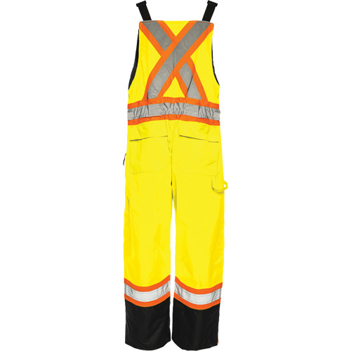 TO1 Winter Traffic Overalls, Polyester, Small, Black/High Visibility Lime-Yellow Nuna Depot Inc.