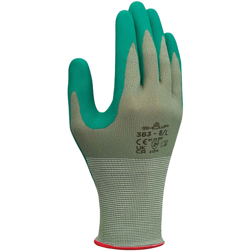 Gants de travail biod&eacute;gradables 383, 6/Petit, R&ecirc;vetement Nitrile, Calibre 13, Enveloppe en Polyester Nuna Depot Inc.
