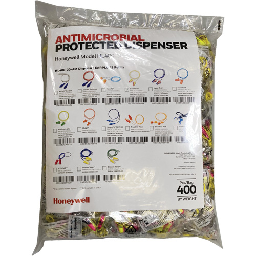 LL-30 Earplugs Refill for HL400 Dispenser, Bulk - Polybag, Corded Nuna Depot Inc.
