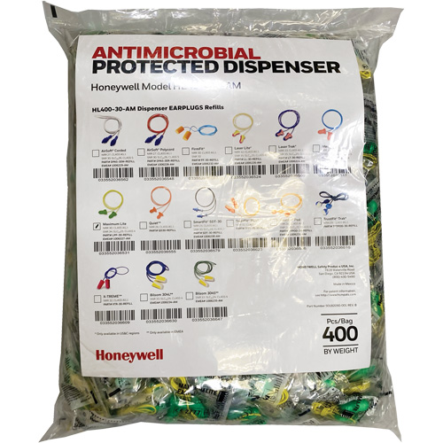 LPF-30 Earplugs Refill for HL400 Dispenser, Bulk - Polybag, Corded Nuna Depot Inc.