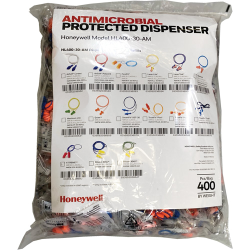 XTR-30 Earplugs Refill for HL400 Dispenser, Bulk - Polybag, Corded Nuna Depot Inc.