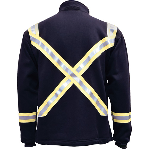 Veste FR ray&eacute;e en molleton &agrave; fermeture &agrave; glissi&egrave;re compl&egrave;te, 4T-Grand, Bleu marin Nuna Depot Inc.