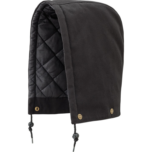 538BK Hood for Quilted Safety Parka, Bomber or Coverall, Black, Cotton Nuna Depot Inc.