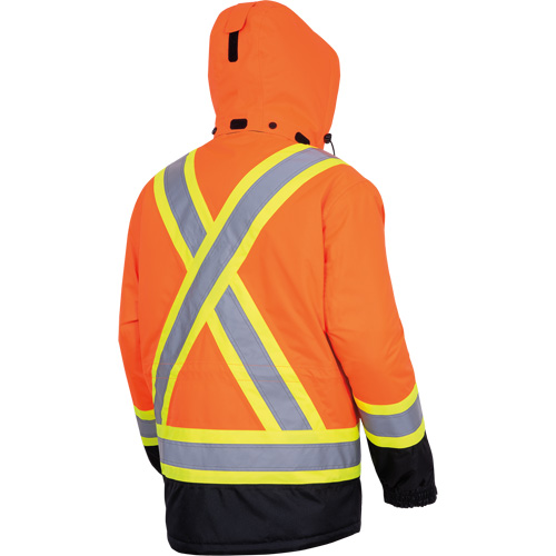 5407 Waterproof Insulated Heated Safety Jacket, Men's, Small, High-Visibility Orange Nuna Depot Inc.