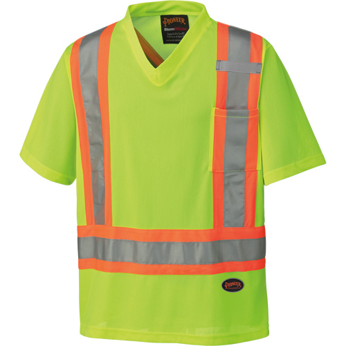 6989 Traffic Micro Mesh T-Shirt, X-Small, High Visibility Lime-Yellow Nuna Depot Inc.
