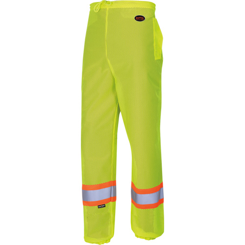 5670 Pantalon de s&eacute;curit&eacute; routi&egrave;re, Polyester, 2T-petit/T-petit, Jaune lime haute visibilit&eacute; Nuna Depot Inc.
