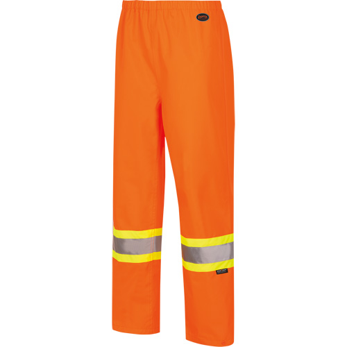 5627W Pantalon &agrave; bavette imperm&eacute;able pour femmes, Polyester/Polyur&eacute;thane, T-petit, Orange haute visibilit&eacute; Nuna Depot Inc.
