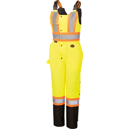 5041BBW Combinaison de s&eacute;curit&eacute; imperm&eacute;able haute visibilit&eacute; pour femmes, Polyester, T-petit, Noir/Jaune lime haute visibilit&eacute; Nuna Depot Inc.