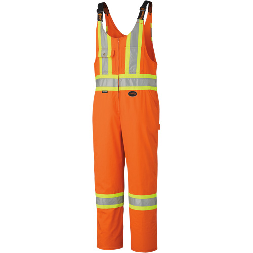 6617ZT Combinaison de s&eacute;curit&eacute; haute visibilit&eacute; avec fermeture &agrave; glissi&egrave;re sur la jambe, Poly-coton, 40 (grand taille), Orange haute visibilit&eacute; Nuna Depot Inc.