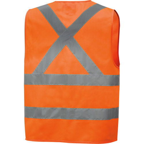 6885 Veste de s&eacute;curit&eacute; haute visibilit&eacute; en tricot chaîne, Orange haute visibilit&eacute;, Petit, Polyester Nuna Depot Inc.
