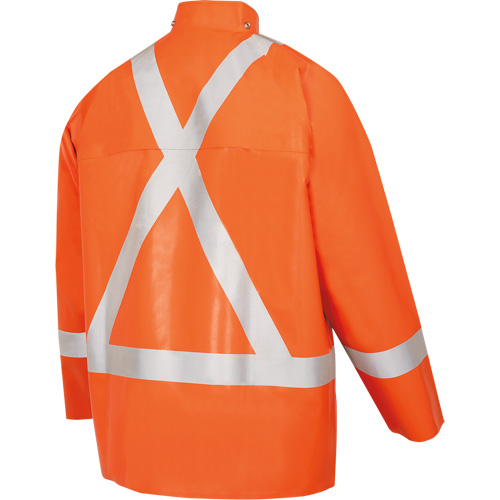 5990J Manteau de s&eacute;curit&eacute; imperm&eacute;able tr&egrave;s robuste ignifuge et r&eacute;sistant aux arcs &eacute;lectriques, Petit, Orange haute visibilit&eacute;, 11 cal/cm² Nuna Depot Inc.