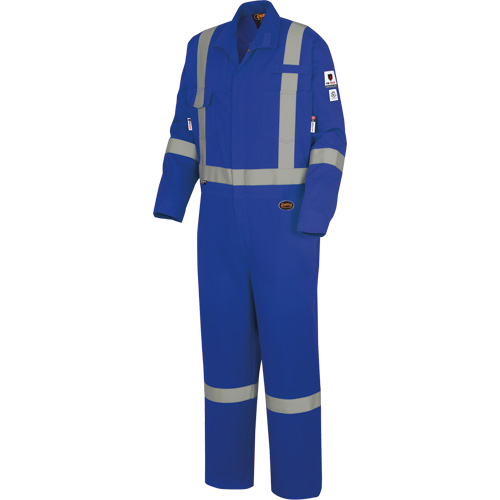 7709AT "The Rock" FR-Tech&reg; High Visibility FR/Arc Rated Coveralls, Size 40 (Tall), Royal Blue, 10 cal/cm² Nuna Depot Inc.